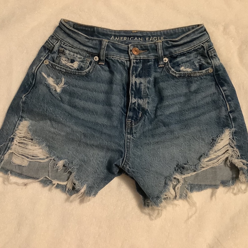 American Eagle Jean Shorts Size: 0